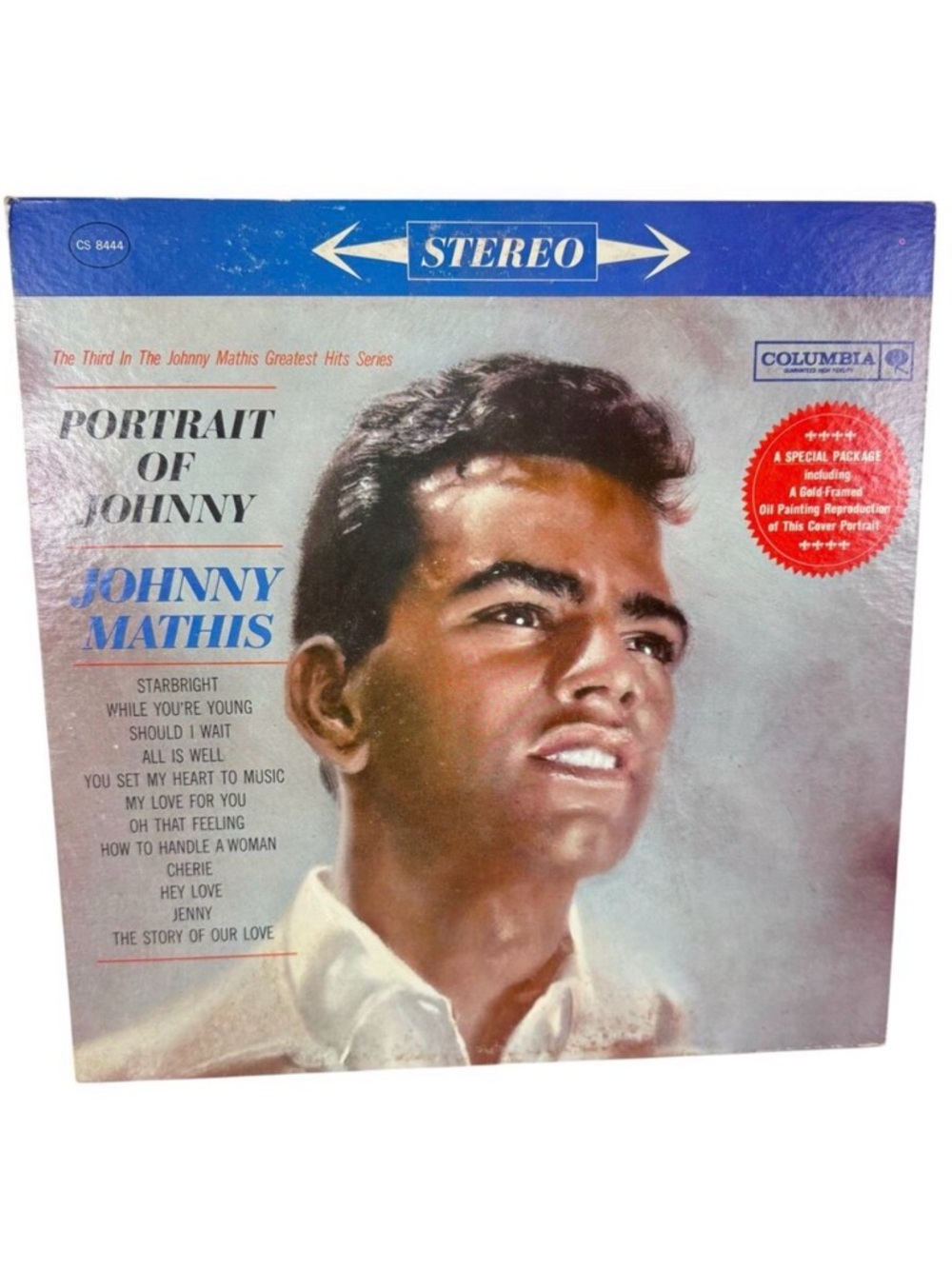 Vintage 1961 Johnny Mathis Portrait‎ Of Johnny LP Vinyl Record